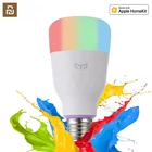 Новая версия Yeelight умная Светодиодная лампа красочные 800 люмен 8,5 W E27 лимон умная лампа для Mi Home приложение белый параметрRGB