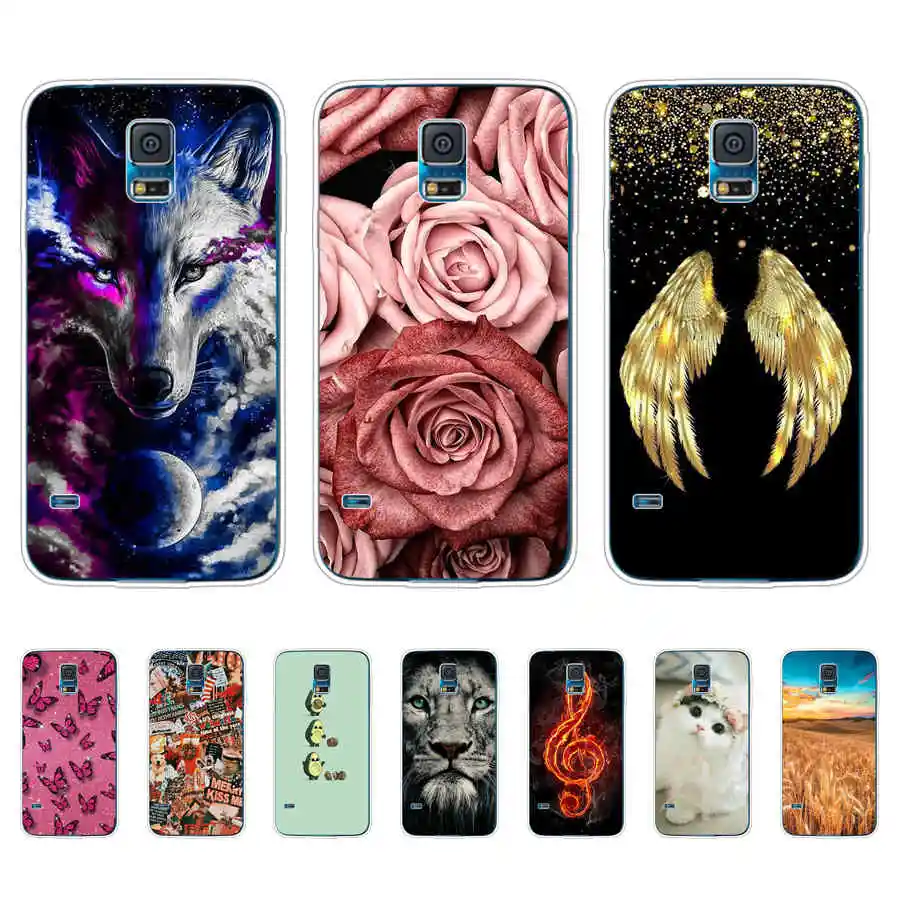 Силиконовый чехол для телефона Samsung Galaxy S5 i9600 SM-G900F Обложка Mini SM-G800F G800 4 5 дюймов