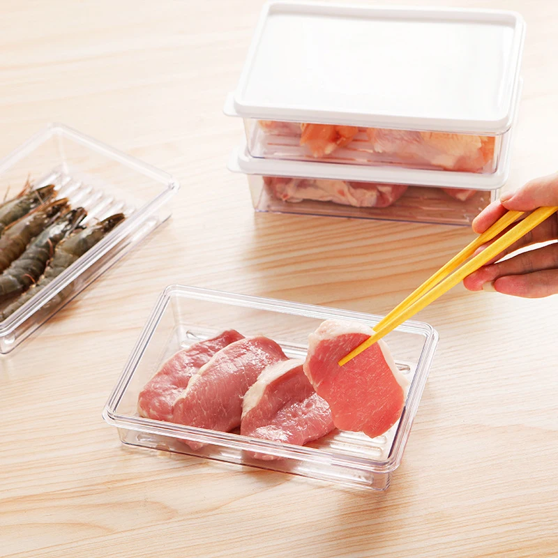 Коробка для приема на холодильник прозрачная крышка коробка хранения фруктов