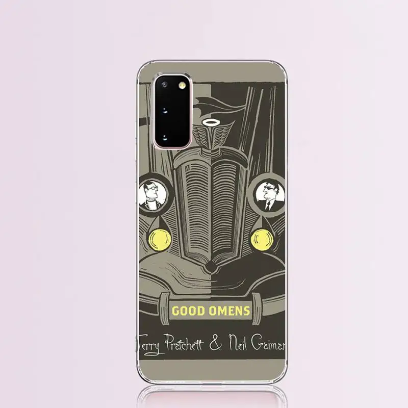 

New TV Good Omens Black Soft Shell Phone Case Capa for Samsung S9 plus S5 S6 S7 edge S8 S10 plus