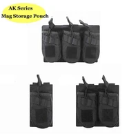 tactical military triple double single storage package molle ak magazine pouch airsoft mag holder bag