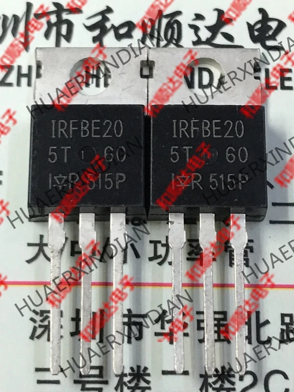 10 шт./лот Новый и оригинальный IRFBE20 TO-220 800V 1.8A