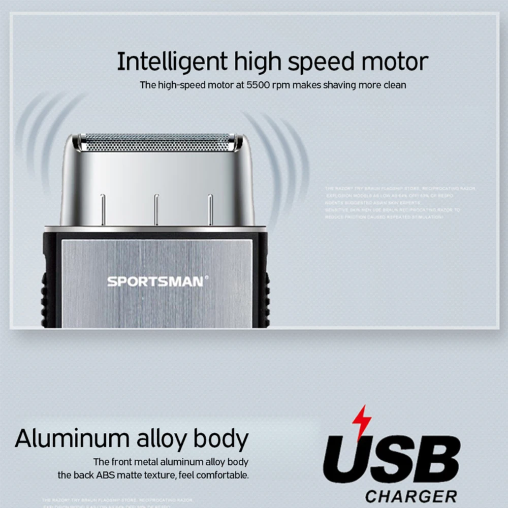 

LCD Electric Cutting Machine Men Beard Trimmer Hair Clipper Barber Hair Shaver Cordless Razor Portable Beard Shaver