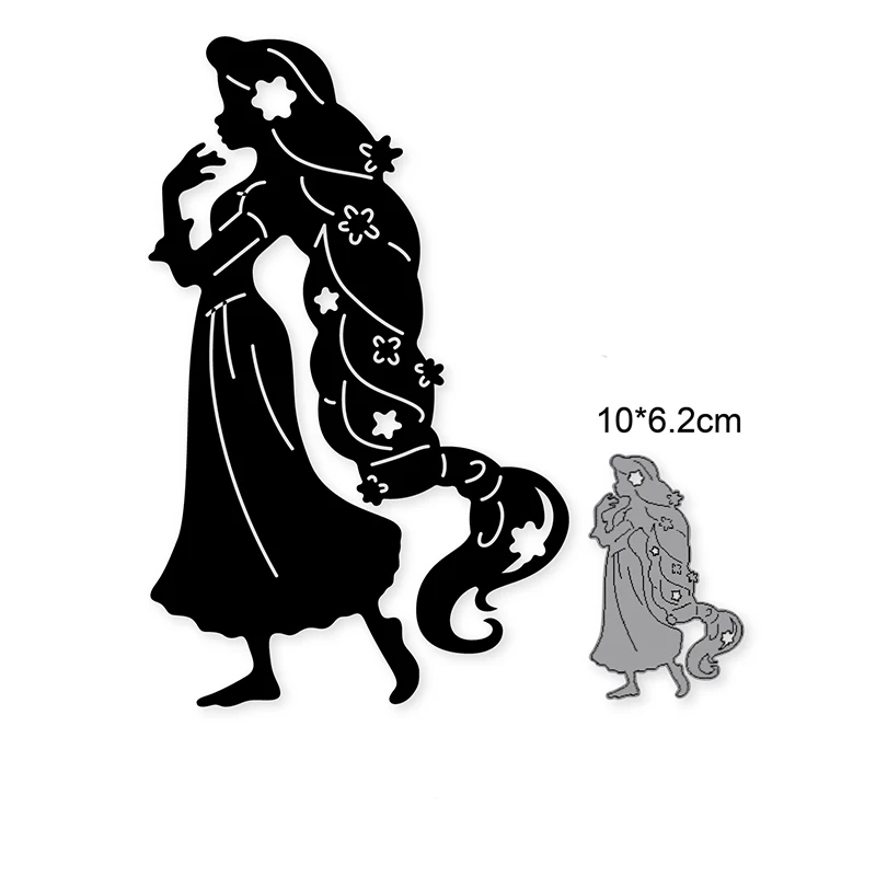 

Valentine Fashion Girl Metal Cutting Dies For DIY Scrapbooking Card Craft Decorative Embossing