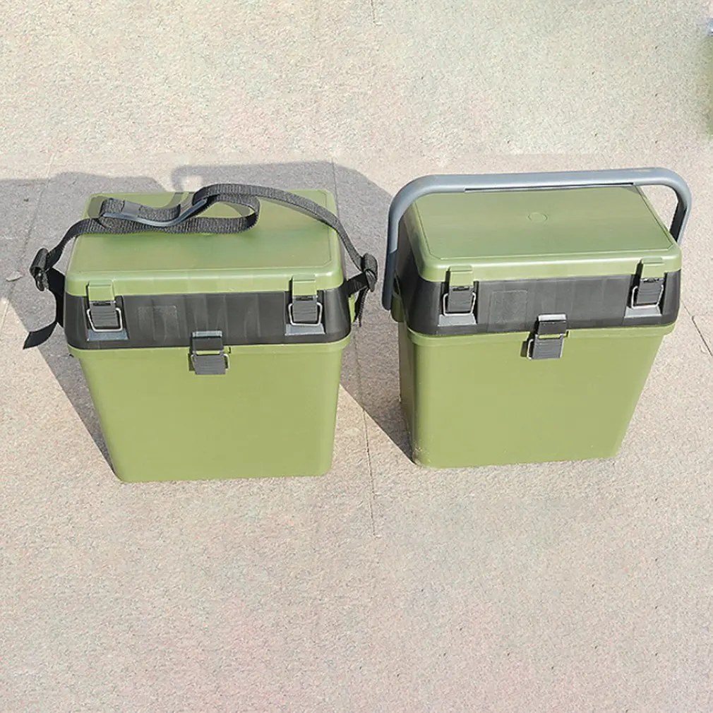 36*37*20cm Big Capacity Fishing Tackle Box High Quality Portable Live Camping Seat Belt Buckle Design | Спорт и развлечения