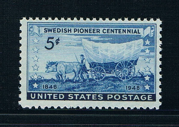 1 шт./компл. новинка почтовая марка США 1948 100 летний караван для шведских