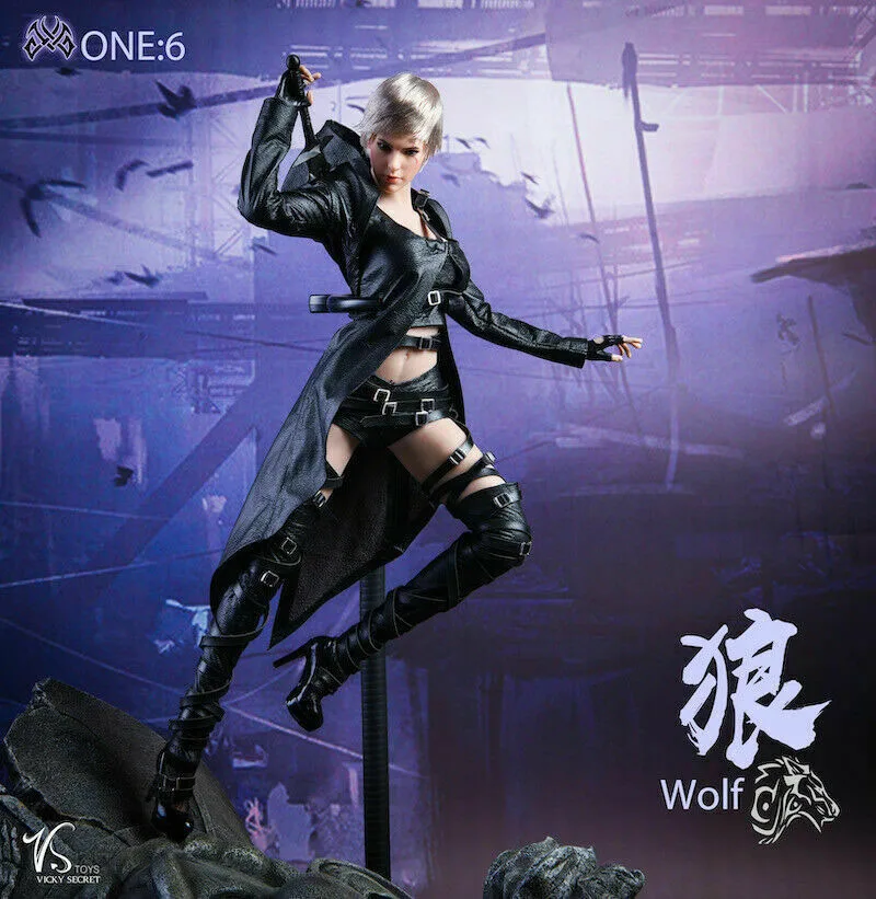 

VSTOYS 19XG47 1/6 The White Wolf Assassin Leather Suit and Head Sculpt Fit 12'' Female Action Figure Body