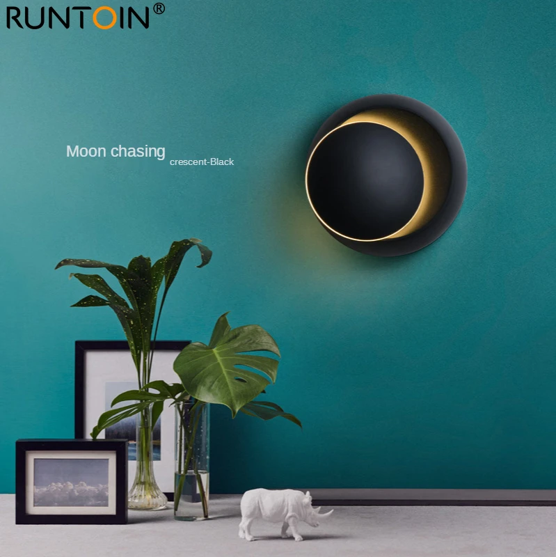 

LED Wall Lamp 360 Degree Rotation Adjustable Bedside Lights Minimalism Modern Round Living Room Bedroom Corridor Aisle Decor