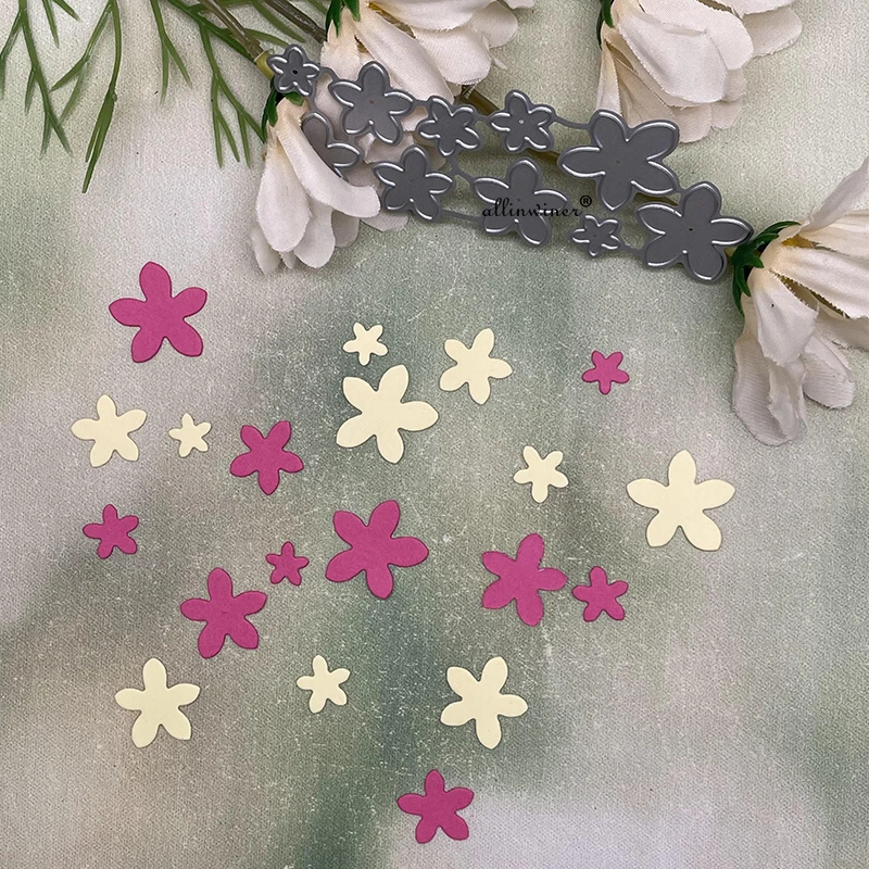 

New 10Pcs Flower decoration Metal Cutting Dies for DIY Scrapbooking Album Paper Cards Decorative Crafts Embossing Die Cuts