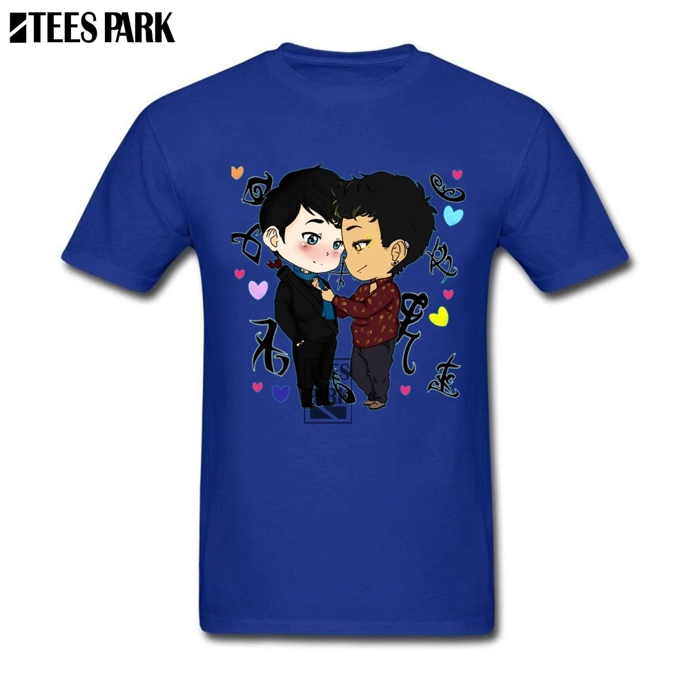 Funky Alec Lightwood shadowhunter Новинка футболки мужские тонкие футболки спортивные Новая модная крутая футболка для мальчиков-подростков - Цвет: Синий