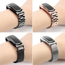 Metal Strap For HONOR Band 4(Running)/HONOR Band 5(sport) Bracelet HUAWEI Band 3e/Band 4e Stainless Steel Replacement Wristband