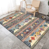 bohmian retro colored geometric ethnic style living room bedroom kitchen bedside carpet mat custom