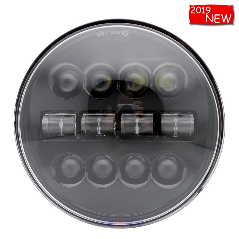 New7 дюймовый светодиодный налобный фонарь 60 Вт дальний/ближний свет H4 светильник