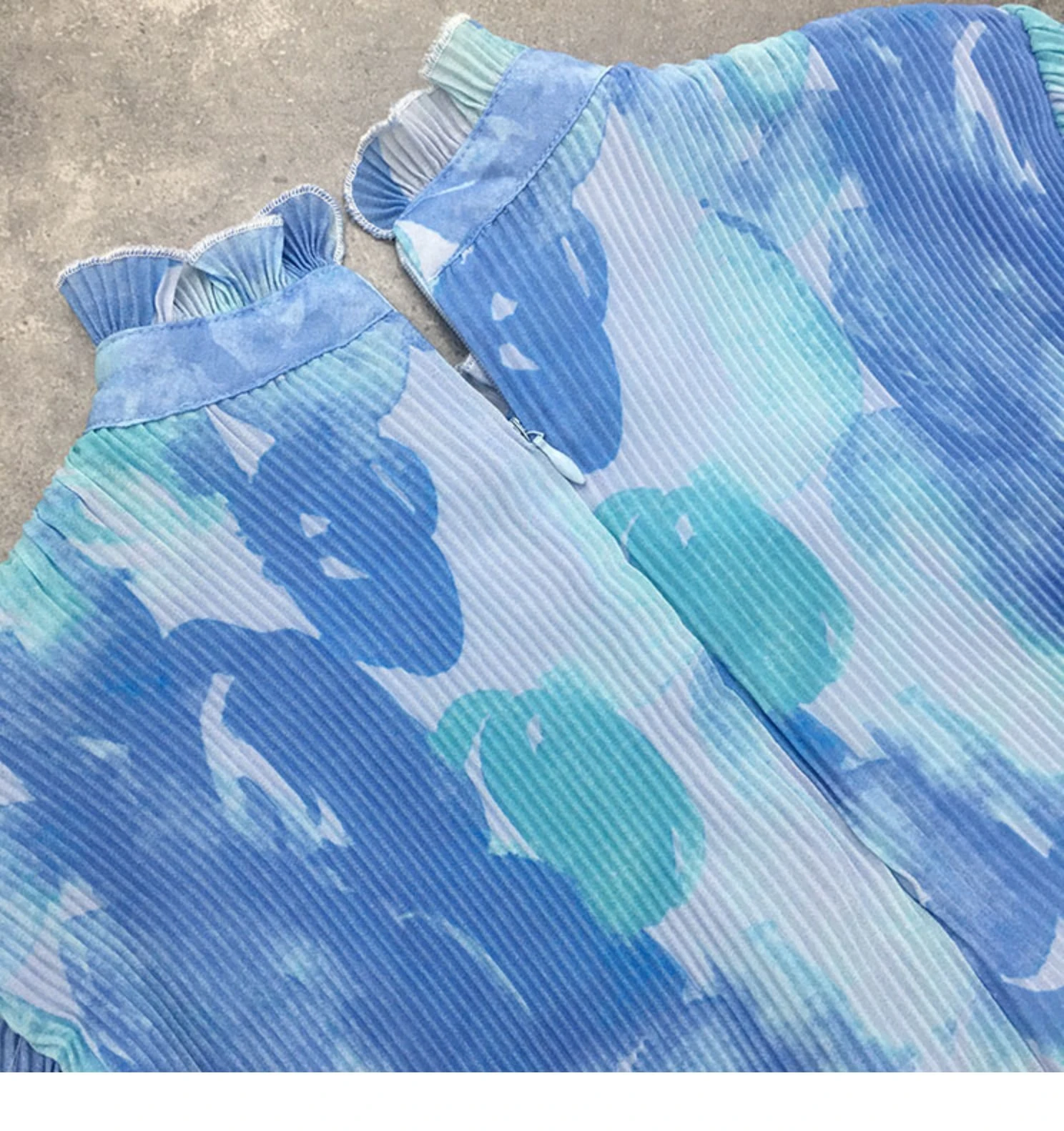 Лидер продаж модное платье миаке со складками и оборками на воротнике свободное