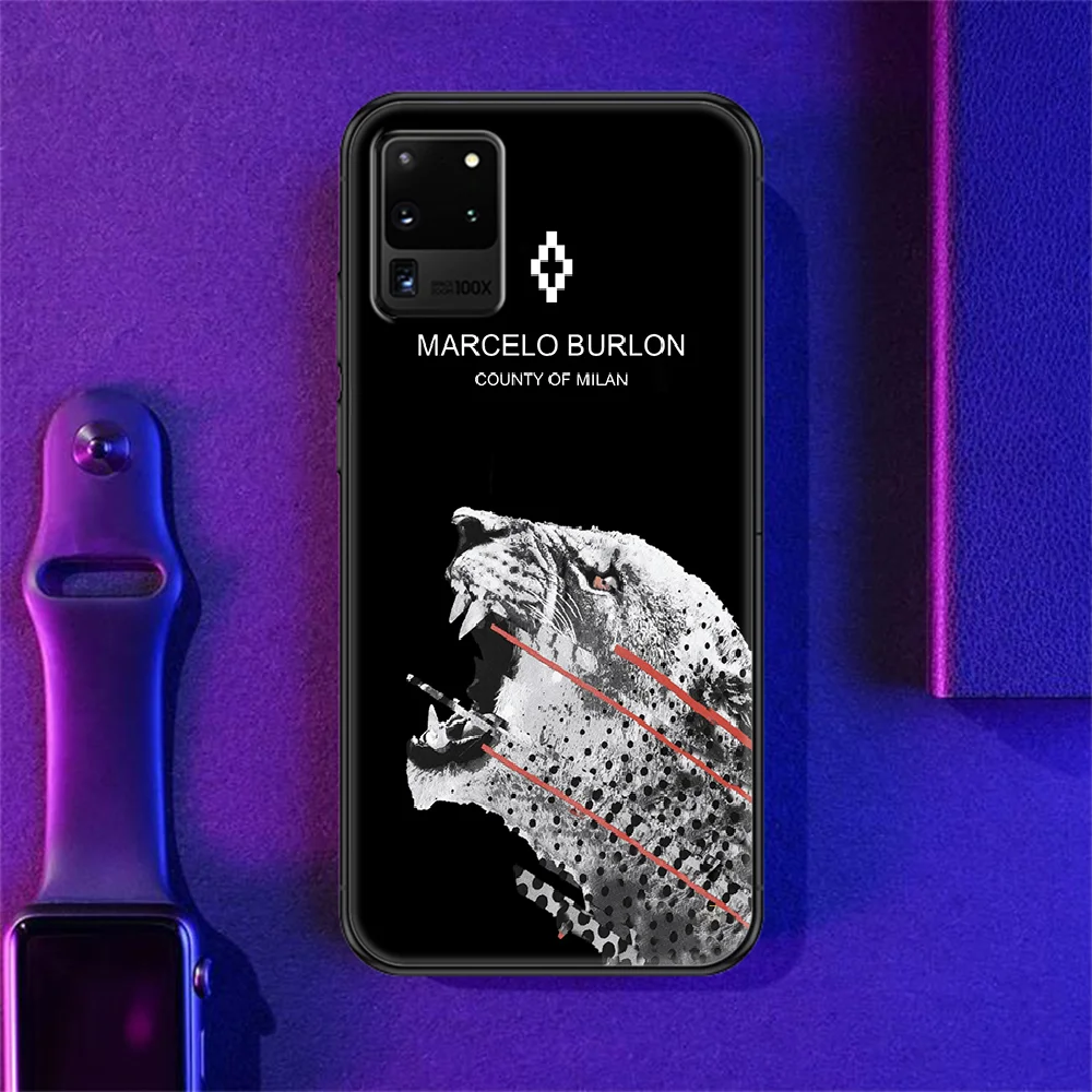 

marcelos fashion brand Burlons Phone case For Samsung Galaxy Note 4 8 9 10 20 S8 S9 S10 S10E S20 Plus UITRA Ultra black pretty