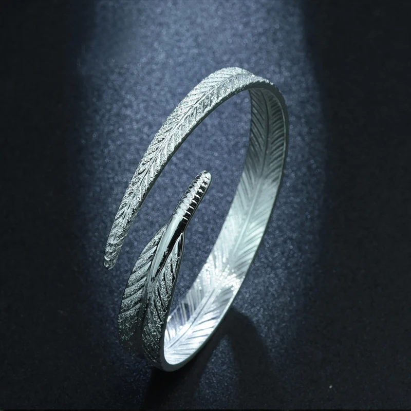Модный дизайнерский винтажный браслет из цинкового сплава с перьями популярные