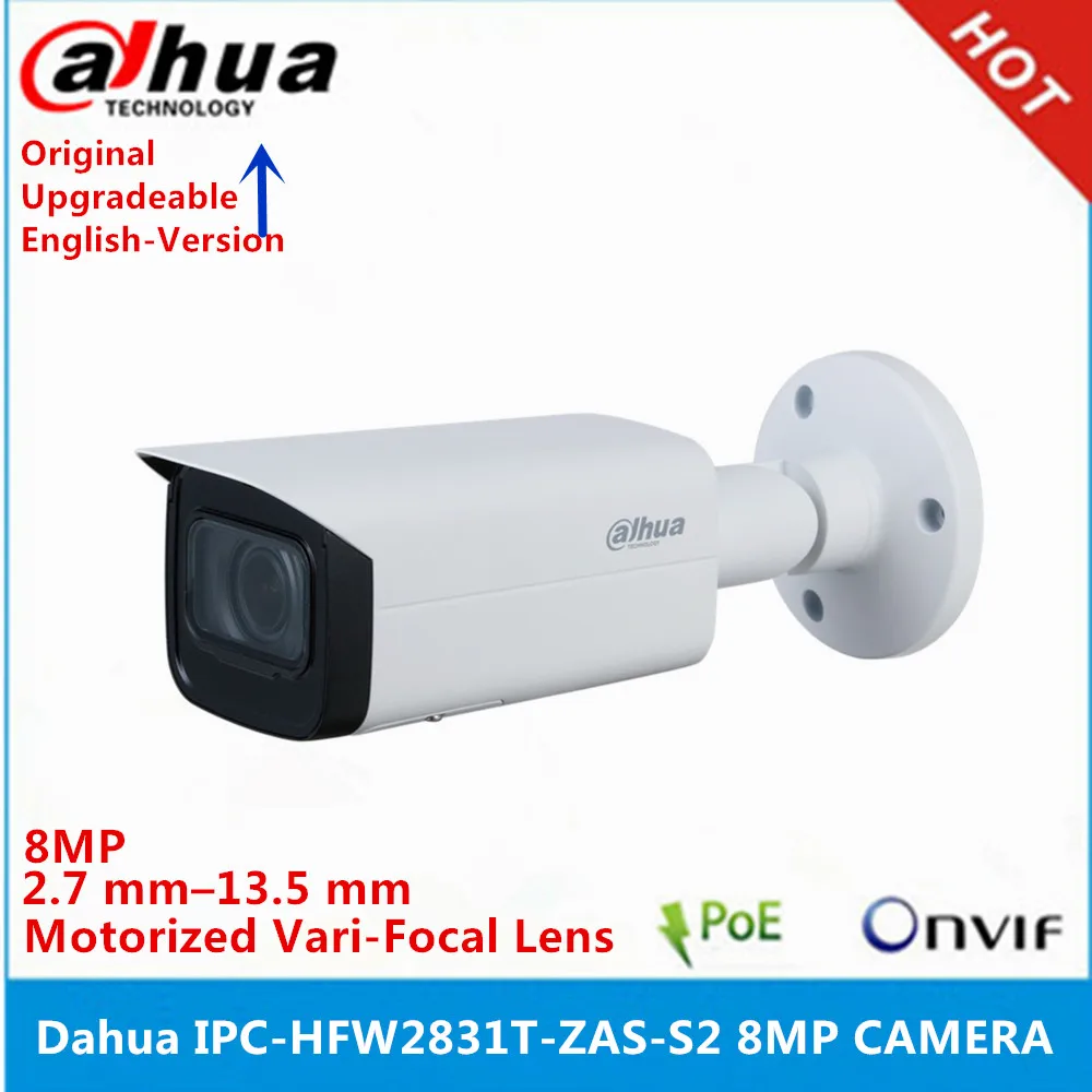 

Dahua IPC-HFW2831T-ZAS-S2 8MP 2.7 mm13.5 mm Motorized zoom Lens built-in SD Card Slot Audio Alarm interface IR 60M poe camera