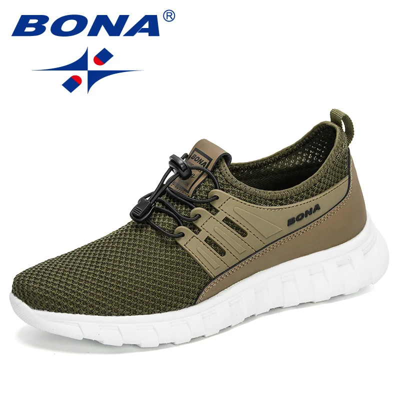 

Кроссовки мужские BONA, легкие, дышащие, сетчатые, для прогулок, 2020