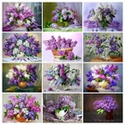 PhotoCustom акриловые Краски по номерам Цветы Картина маслом Краски ing по номерам на холсте 40x50 см Безрамное DIY ручной Краски ing домашний декор