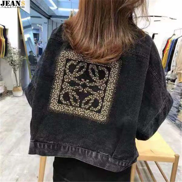 Модная Новая Осенняя зимняя куртка уличная джинсовая модная Горячая Распродажа