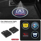 Светодиодная подсветка для двери автомобиля, лампа с логотипом для KIA, Skoda, Toyota, Mazda, Opel, Honda, Lexus, Hyundai, автомобильные аксессуары, 2 шт.