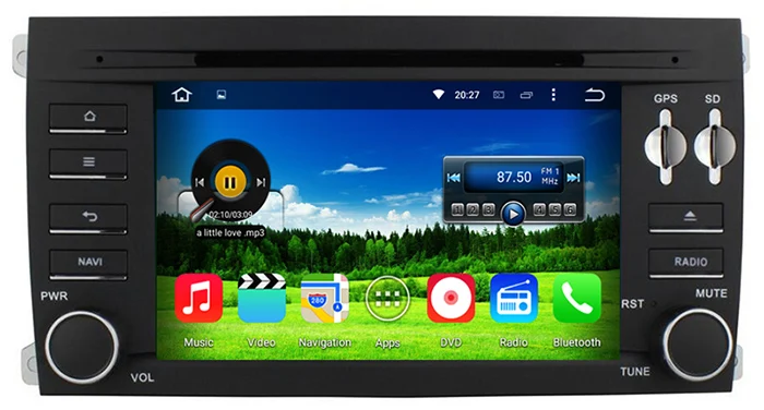 Автомобильный DVD плеер 7 дюймов Android 8 0 1 дюйма 601 восьмиядерный 64 бит 4 гб озу 32 пзу