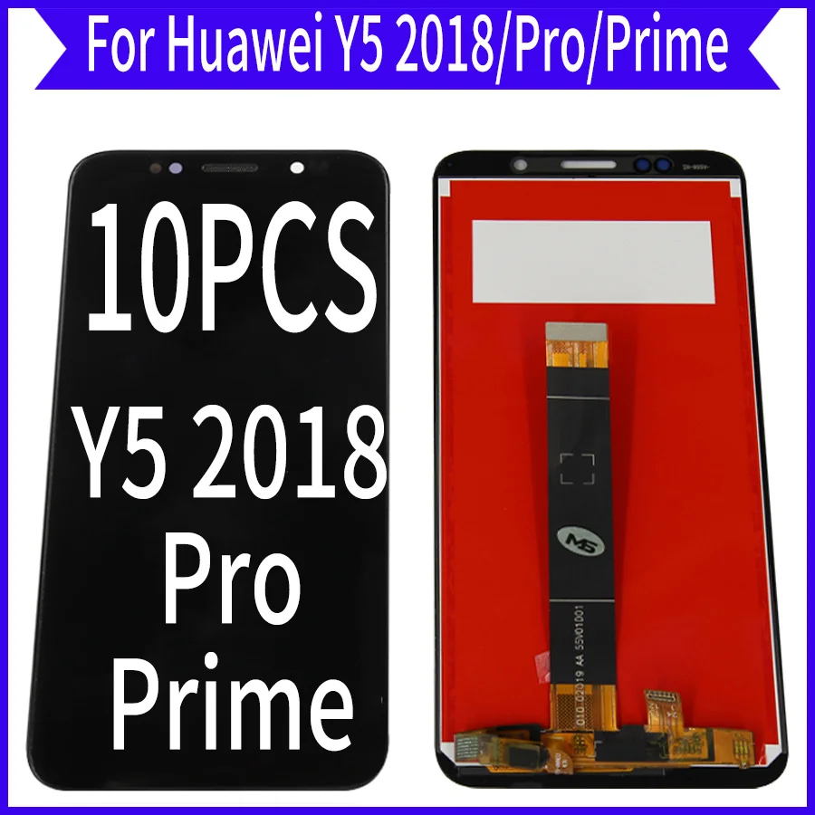 

Wholesale 10 Pcs/Lot For Huawei Y5 2018 Lcd Display Touch Screen Digitizer Assembly Y5 Pro 2018 Y5 Prime DRA-LX2 LX3 L22 L21 L02