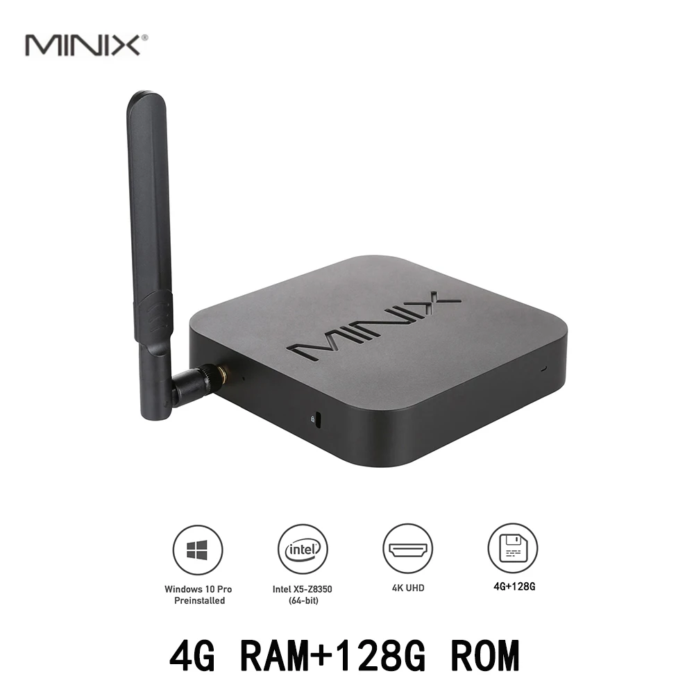 

MINIX NEO Z83-MX Mini Pc Windows 10 Pro Gaming 4GB DDR3L 128GB SSD Gamer Computer Intel Atom X5-Z8350 HD Graphics Portable PC