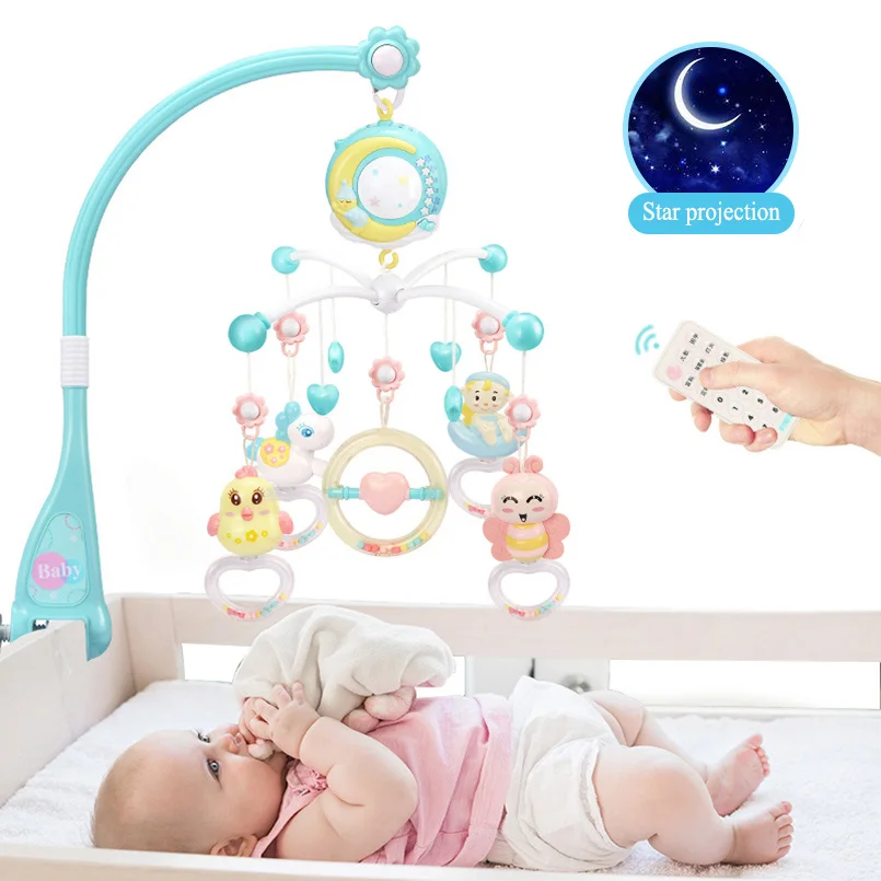 Детские музыкальные погремушки обучающая Мобильная детская кровать с