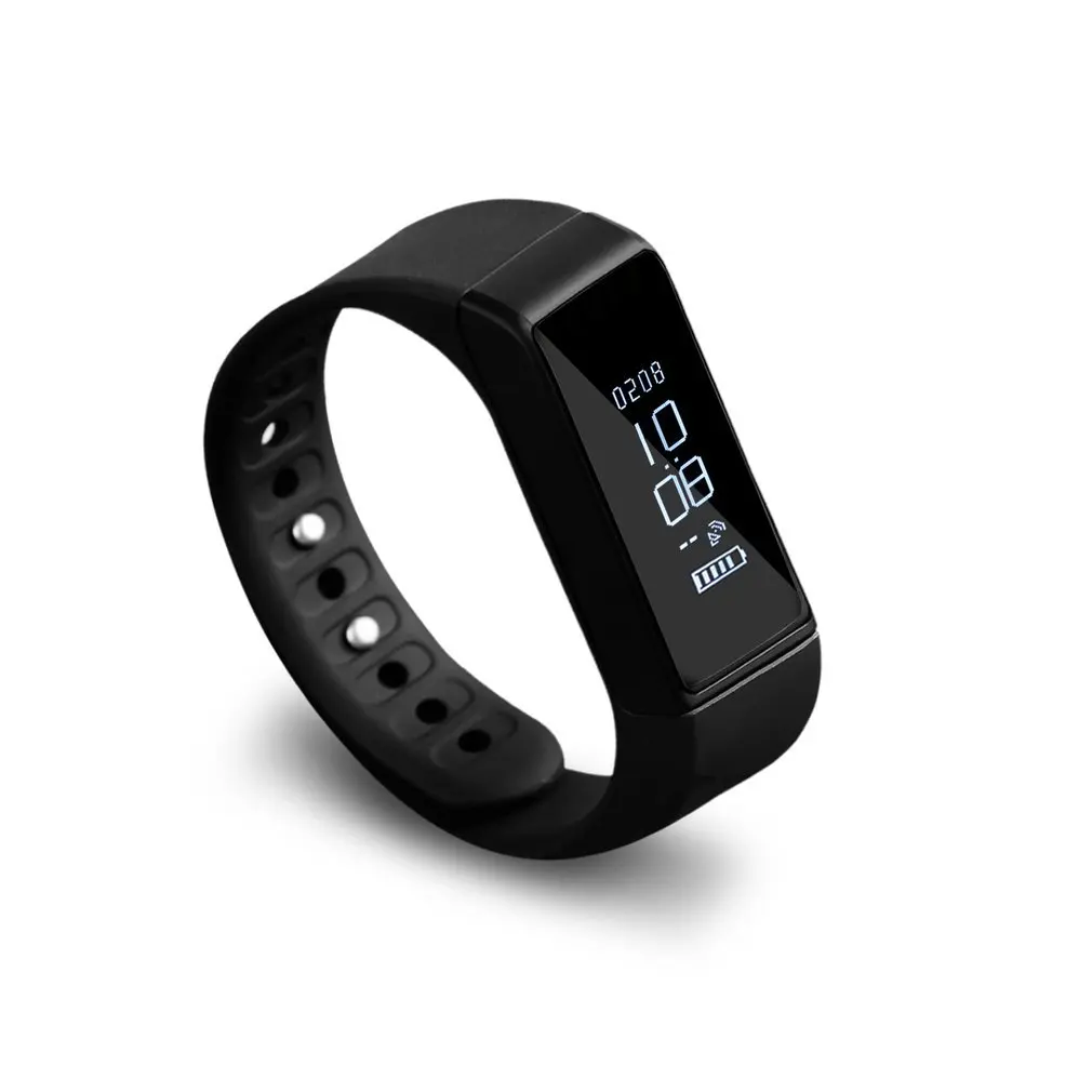

Unisex OLED Activity Wristband Tracker Waterproof Smart Bracelet 4.0 Wireless Black Wristbands For Iphone 5 Plus