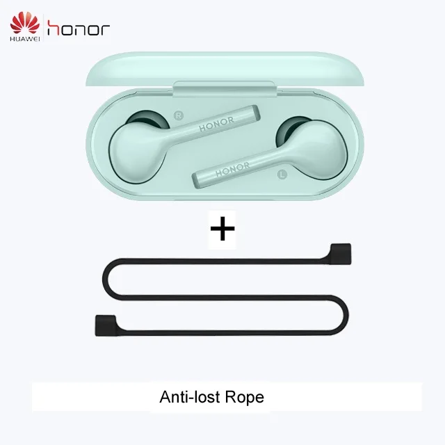 Podslite blue rope HUAWEI honor FlyPods lite Bluetooth 4,2 Водонепроницаемая гарнитура IP54 Беспроводные наушники с микрофоном с двойным управлением - Цвет: Podslite blue rope