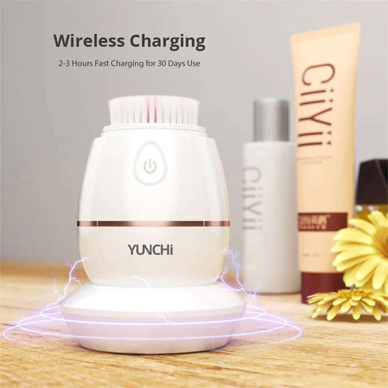 3D электрическая Очищающая щетка для лица звуковое очищающее средство с 2 кистями