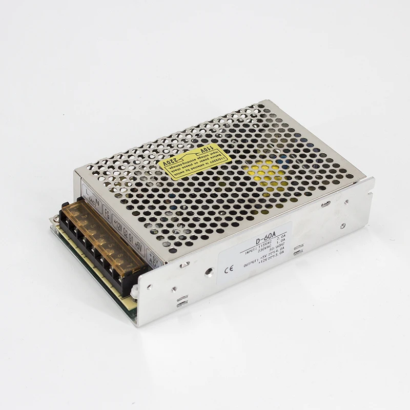 Высокое напряжение 12 В 5 в двойной выход режим переменного и постоянного тока 60 Вт