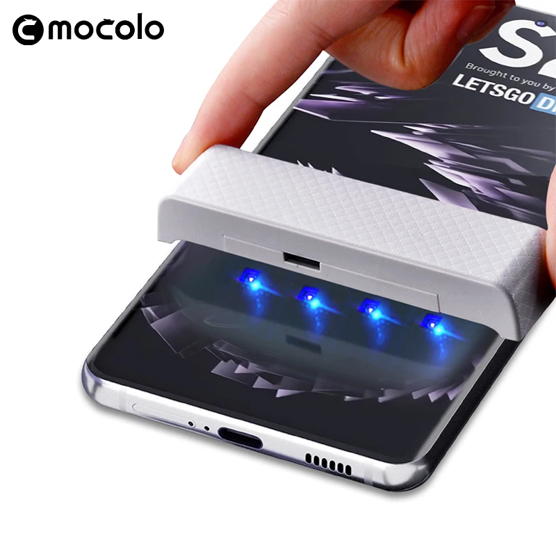 Защитная пленка для Samsung S20 S21 Mocolo Plus изогнутое закаленное 3d стекло с жидкостью