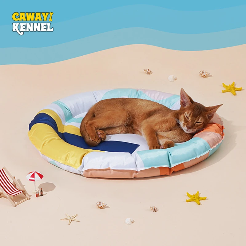 

CAWAYI KENNEL Dog Cooling Mat Pet Ice Pad Teddy Mattress Pet Cool Mat Bed Cat Summer Keep Cool Ice Silk Cooling Dog Mat for Dogs