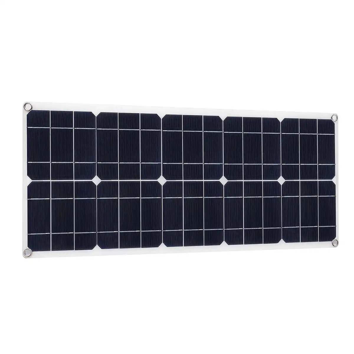 Murah Solar Panel 30W 12V 5V Solar Panel Solar Charger Baterai 10A Controller Monocrystalline Buaya Klip Usb Mobil Outdoor Lead Baterai Asam