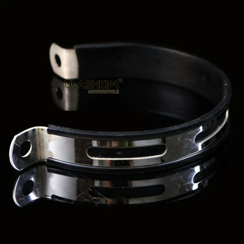 

1pcs Free shipping Universal Motorcycle Muffler Escape Exhaust Clamps Rubber 10cm innner