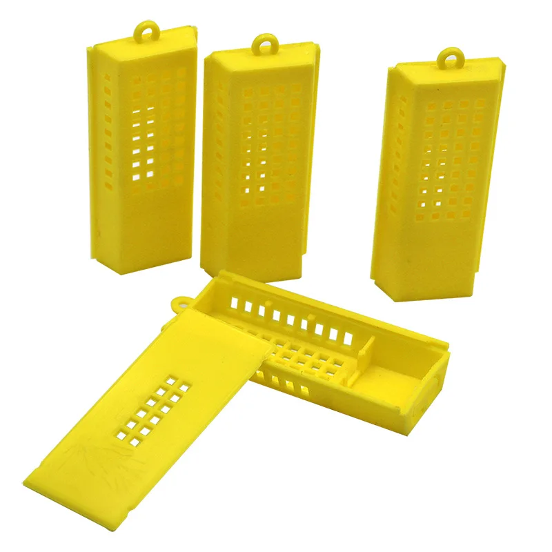 X100 Traditional Yellow Queen Cage, Nicot Queen Cage for Queen Mailing, Introducing and Storage