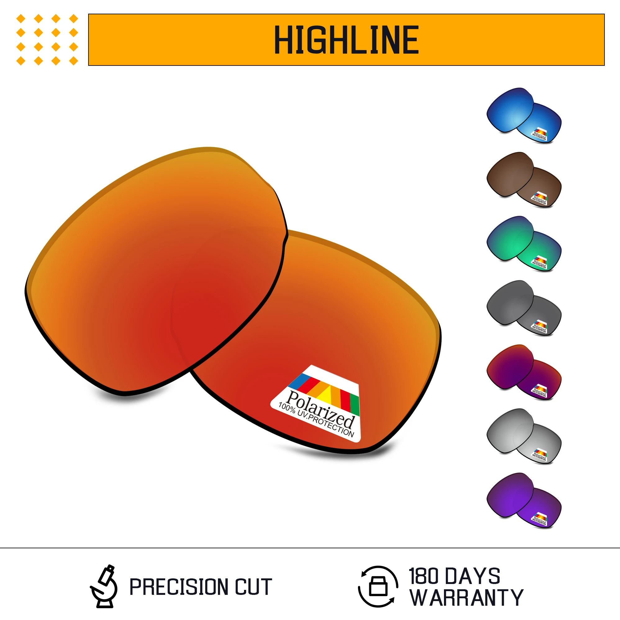 Bwake Polarized Replacement Lenses for-Native Highline Sunglasses Frame - Multiple Options