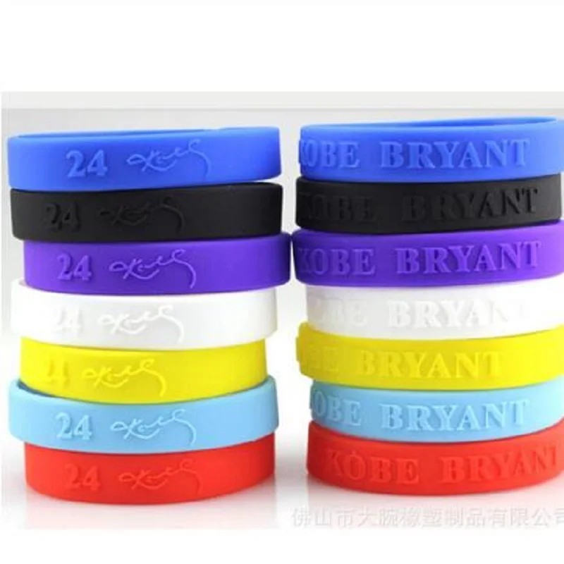 Браслеты оптом черного синего цвета Спортивные Баскетбол силикагель ручной круг