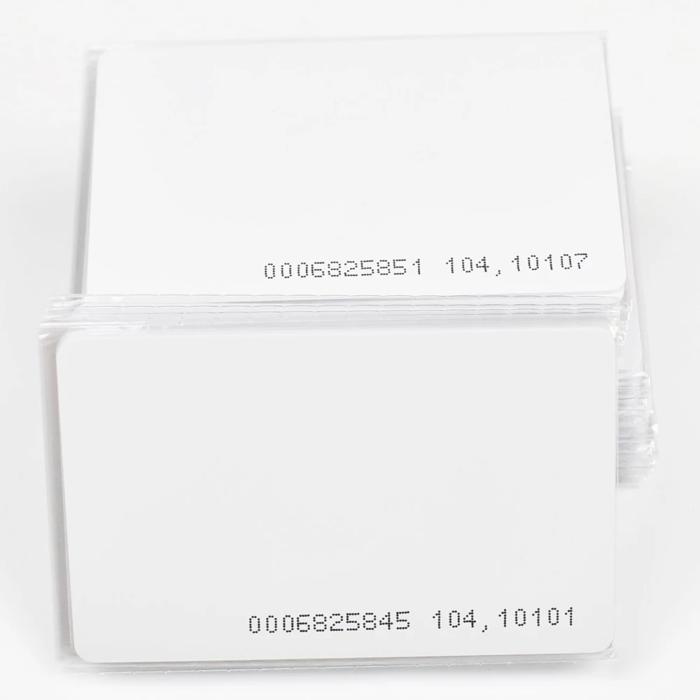 1000pcs/lot  RFID Cards 125KHz EM4100 TK4100 Smart Card Proximity RFID Tag for Access control