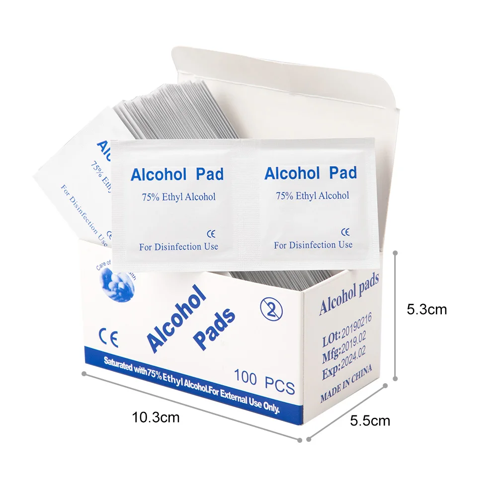 100 шт. салфетки для снятия гель-лака ногтей |