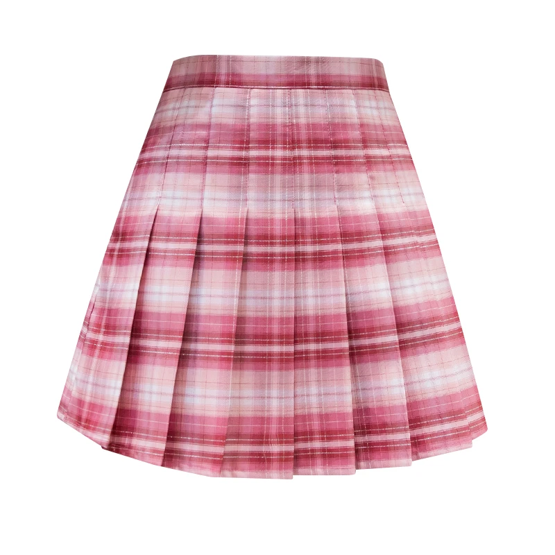 

Purple Girl Pleated Skirt Female 2021 New College Style Korean Version of the High-waisted Thin All-match A-line Skirt