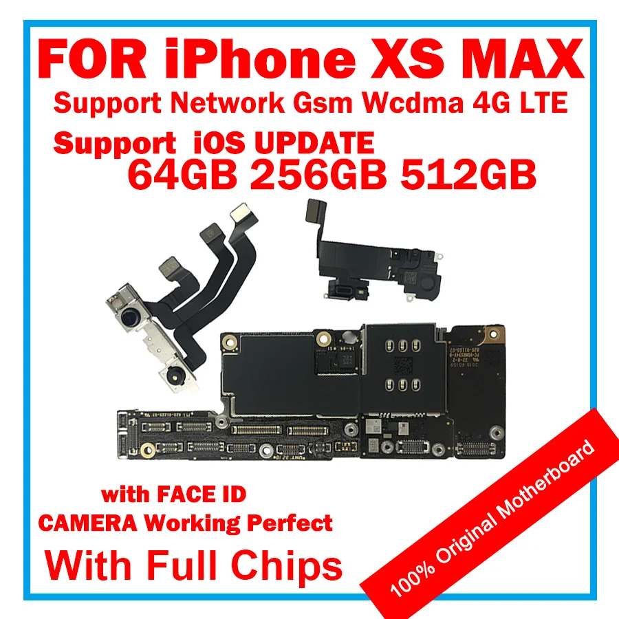Материнская плата для iPhone XS MAX 512 ГБ 256 64 | Мобильные телефоны и аксессуары