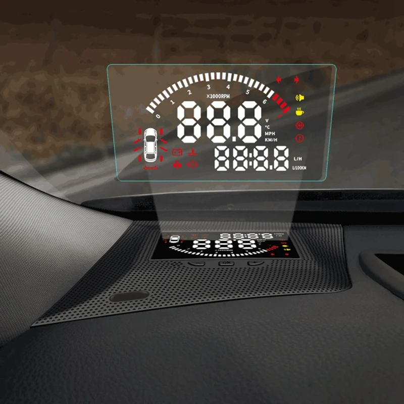 HUD Автомобильный дисплей для Toyota Camry 2018 2019 экран вождения OBD проектор данных