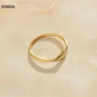 SOMMAR Новинка! 18KGP золотое покрытие, размер 6, 7, 8, женские обручальные кольца, камберированная поверхность, опал, высокое качество, ювелирные изделия