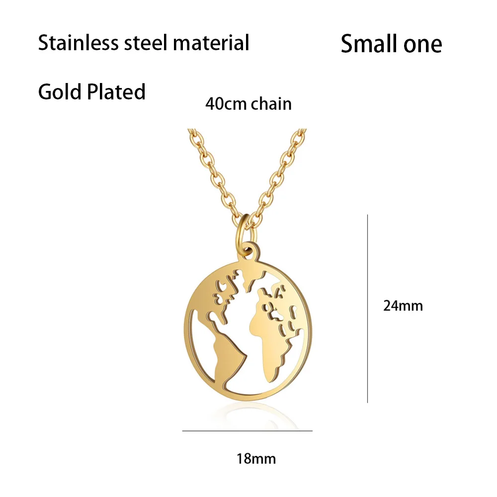 Fashion Statement Necklace Women Geometric Pendant Collar Jewelry Origami Africa Global World Map |