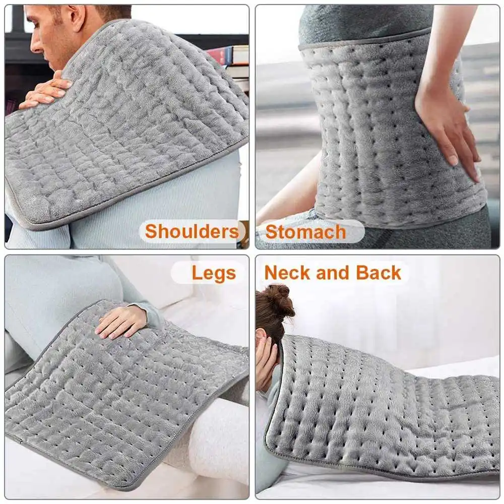 

120W 6Level Electric Cosy Microplush Heating Pad Mat Warmer For Cushion And Neck And Back Warmer For Heat Therapy Pain Relief