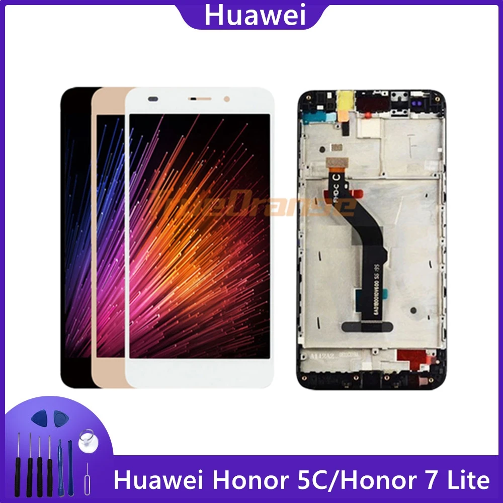 Сенсорный ЖК дисплей для Huawei Honor 5C экран с дигитайзером в сборе и рамкой 7 Lite GT3