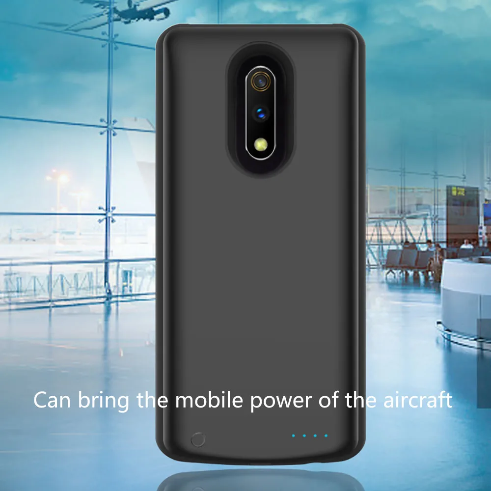For Oppo Realme X 6500mAh Battery Charger Case Extended Backup Power Anti-Scratch Shockproof Protective Cover Back | Мобильные